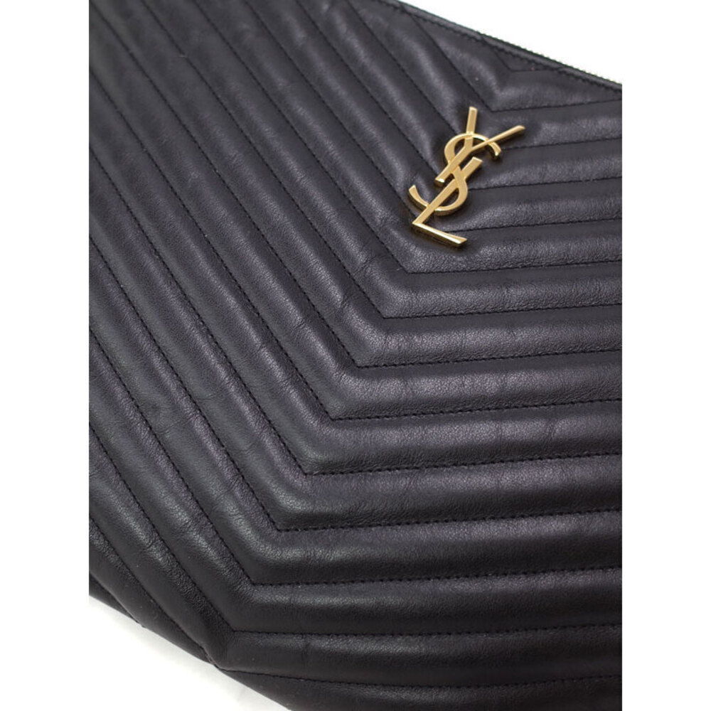 SAINT LAURENT PARIS Monogram Document Holder Clutch Bag - Picture 6 of 9